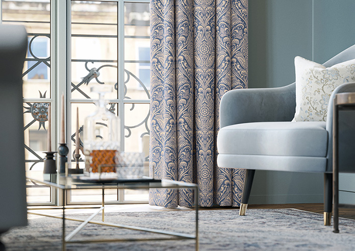 Hathaway, Indigo - Made to Measure Curtains - Image 5